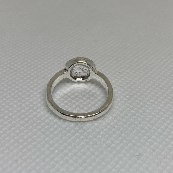 Round Turquoise Silver Ring - Picture 3 of 3